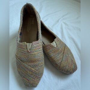 Toms Women's Multicolor Woven Slip-On Flats